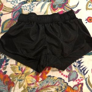 Black mesh shorts